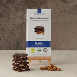 1 Tafel MAKRi Bio Dattel Schokolade - Dunkle Mandel 68%