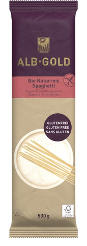 Naturreis Spaghetti - glutenfreie Reisnudeln Alb Gold