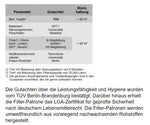 Hygiene und Leistungsfähigkeit vom TÜV Gutachten bestätigt